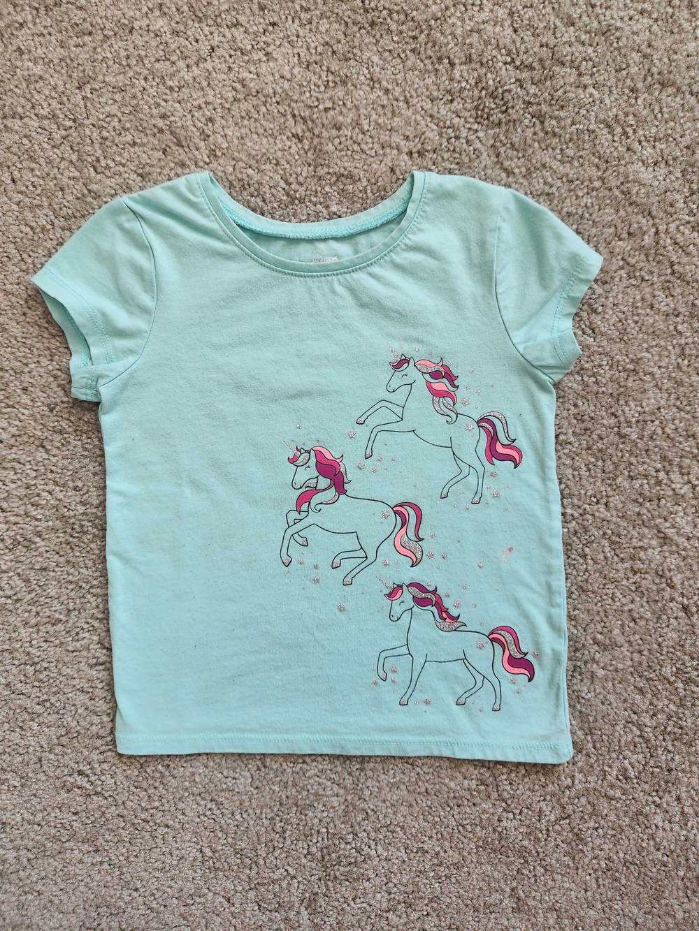 Girls 4T Mix & Match Bundle | Unicorn, Blue, Rainbow, School | 4 Pieces - Picture 3 of 11